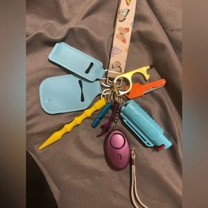 Beautiful butterfly self defense keychain